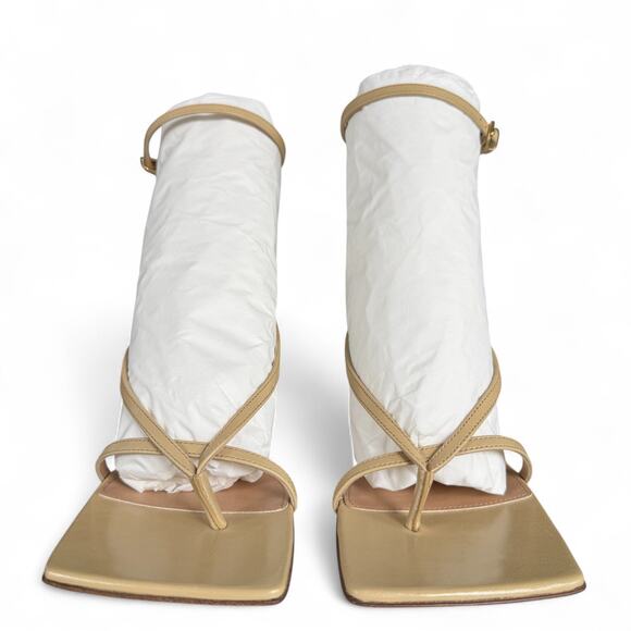 Bottega Veneta Square Toe Wedge Sandals NEW - Picture 5 of 12